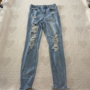 American Eagle Curvy Very Distressed Skinny Jeans (6)